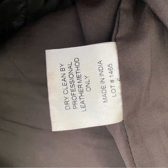 100% Leather Chocolate Brown Pants - Picture 8 of 8